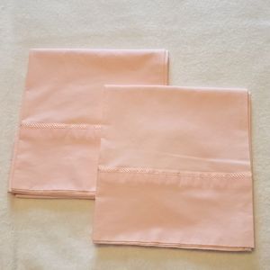 Martex king size pillowcases pair baby pink